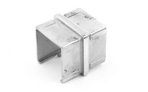 Соединитель для поручня с пазом 40х40 AISI 304