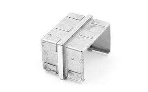 Соединитель для поручня с пазом 40х60 AISI 304